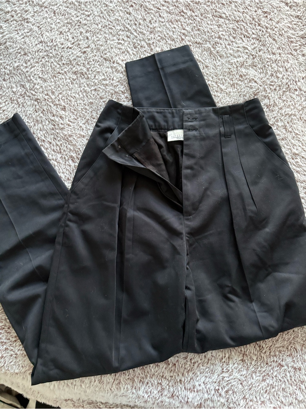 VINTAGE THRIFTED NORDSTROM - Black high waist Pleated Pants